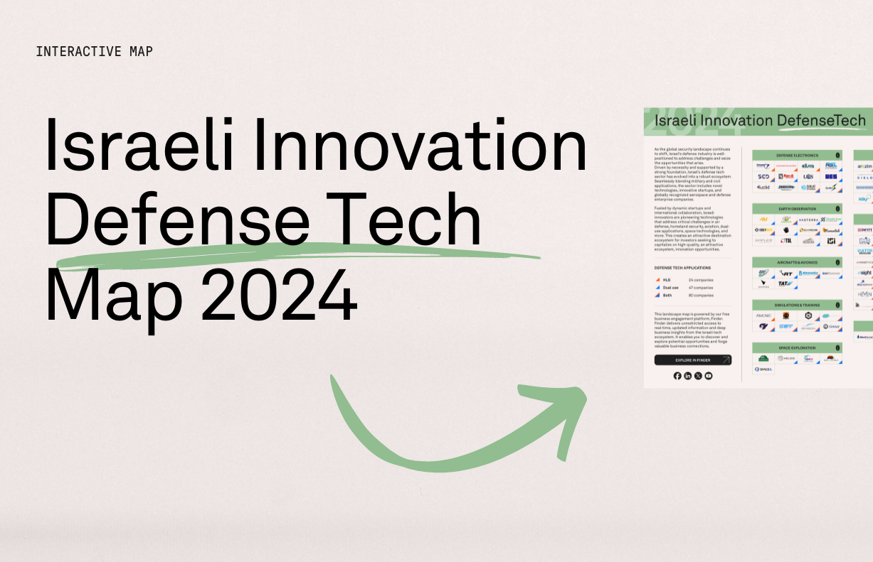 Startup Nation Central Launches First Defense Tech Landscape Map